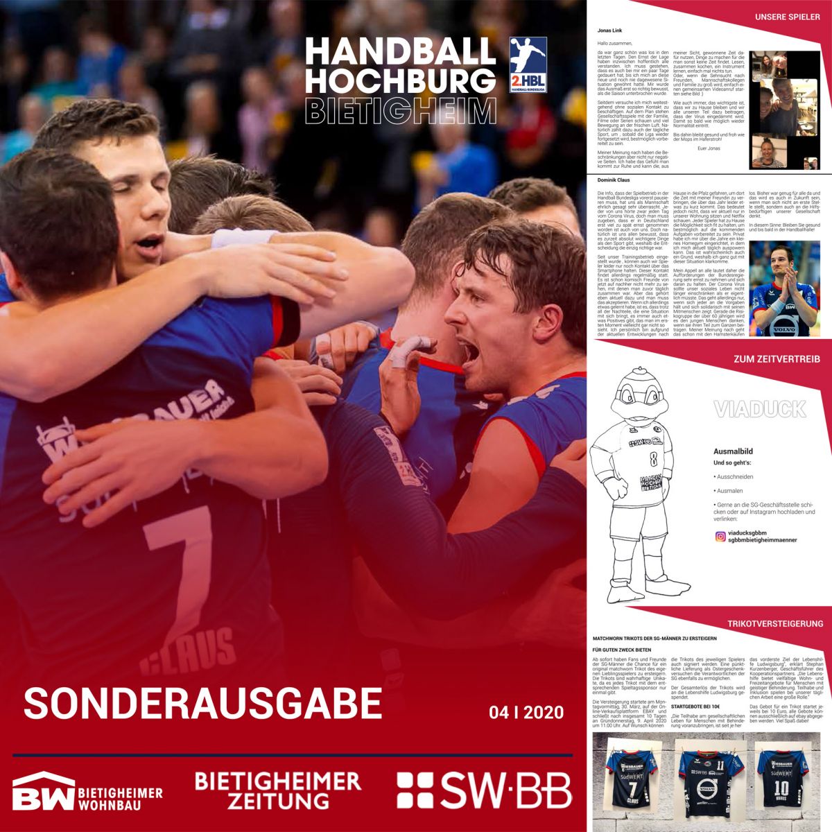 Sonderausgabe Spieltagsheft