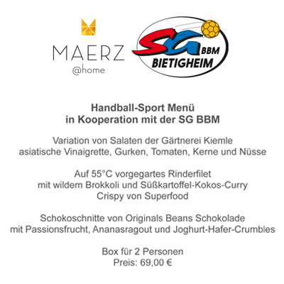 Handball-Hochburg-Menü