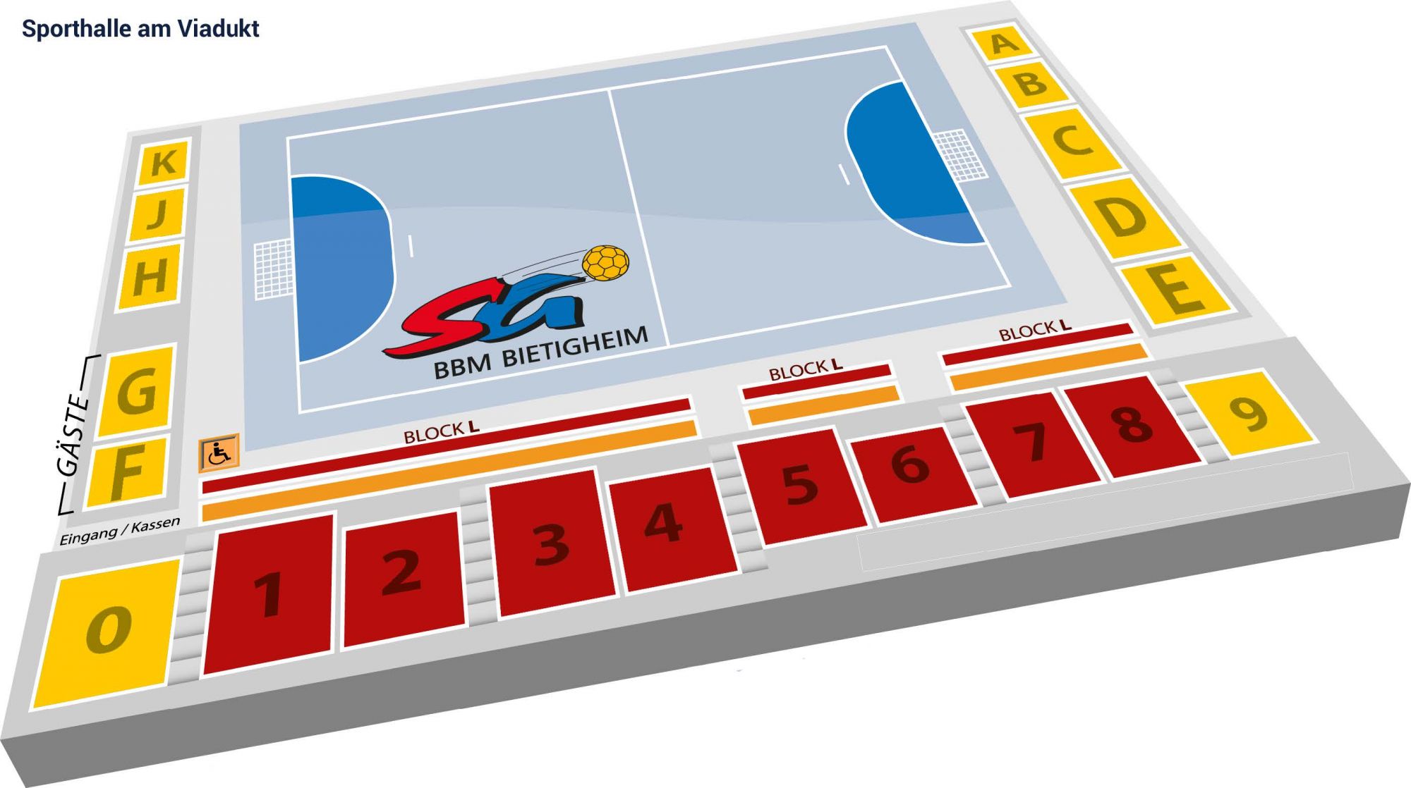 Sporthalle am Viadukt - Plan